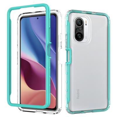 China Anti-drop For Redmi Xiaomi Hard View High Transparent Full-frame Ombre Color Mobile Phone Case And Camera Cover for sale