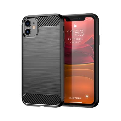 China Ultra Thin Anti-fall Carbon Fiber Pattern TPU Rugged Phone Case With Heat Dissipation For Iphone 13 12 11X/XS XR Series for sale