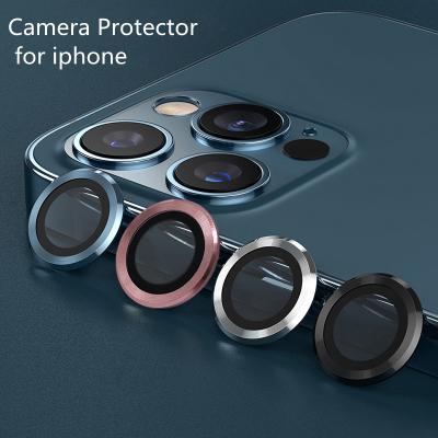 China Camera Lens Film Protective Sticker Metal Aluminum Alloy High Protective Camera Stand Alone Transparent For iPhone 13 12 11 13/12/11/pro max for sale