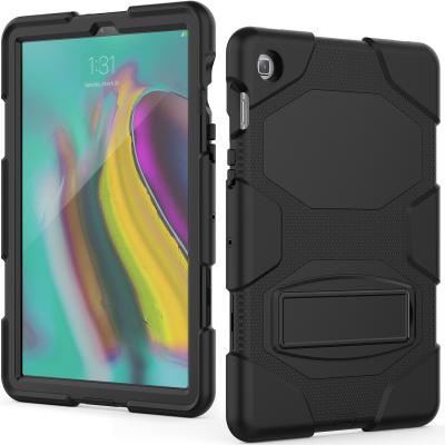 China Three Layer Shockproof Rugged Fold Protective Case With Built-in Samsung 10.1 inch T510 T515 Kickstand Screen Protector View for sale