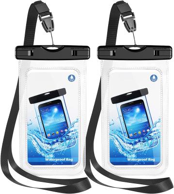 China Waterproof Clear PVC Pouch Phone Protective Waterproof Dry Bag For Iphone Samsung Huawei OPPO Vivo Xiaomi Redmi Used In All Water Sports for sale