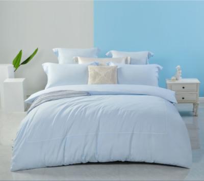 China Tencel Linen Duvet Cover Queen Comfortable Blue Duvet Cover for sale