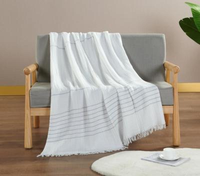 China Recycled Cotton Polyester Blend Blanket Oeko Tex Standard 100 Blanket for sale