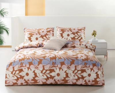 China Cotton Printed Comforter Set Breathable King Size Comforter Sets for sale