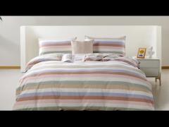 Yarn Dye Cotton Duvet Set,Sustainable Material,Soft and Breathable,Comfortable and Smooth