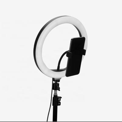 China ABS + Metal Photographic lighting 10 inch 26cm 18w phone ring light tik tok live led beauty lamp for make up for sale