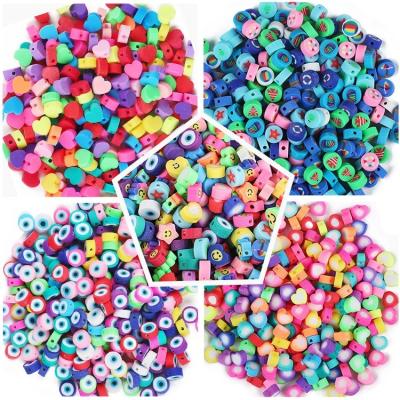 China Wholesale Cheap Ceramic Clay Beads 30pcs/pack Round Polymer Spacer Loose Handmade Bead For Necklace Bracelet Jewelry Making for sale