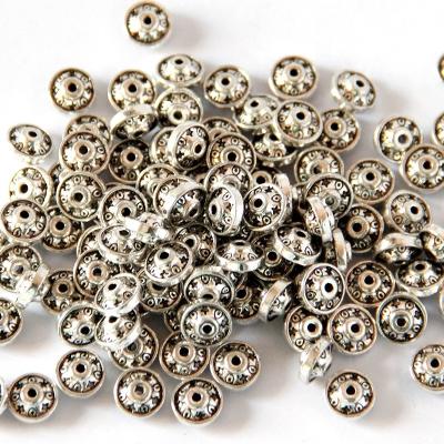 China Retro Tibetan Alloy Silver Alloy Spacer 5*9mm For Bracelet Handmade Diy Beaded Jewelry Making Accessories for sale