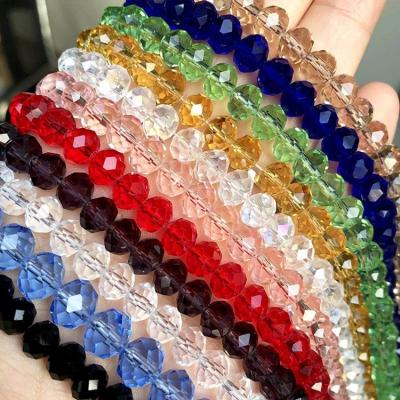 China 2/3/4/6/8/10mm Clear Crystal Bead Crystal Glass Bead Faceted Spacer For DIY Bracelet Jewelry Dropshipping for sale