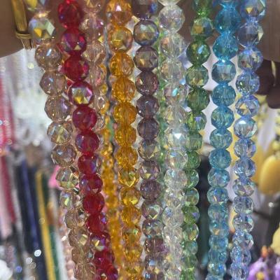 China Custom Crystal Beads Manufacturers DIY Accessories Crystal Beads Charm Glass Crystal Beads For Jewelry Making for sale