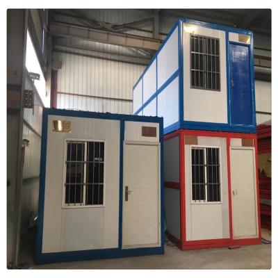 China Modern Isolation Cabin Flat Pack Container Prefab House Wall Panels for sale