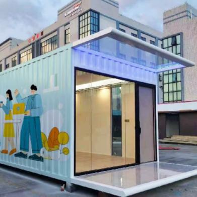 China Modern Customized Luxury Portable Office Prefab House Flat Pack Container House for sale