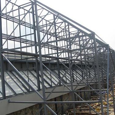 China Advertising steel structure building fabrication workshop structures steel structure building show room for sale