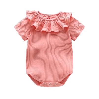 China Wholesale 100% Cotton Baby Boy Newborn Organic Baby Rompers Baby Clothes for sale