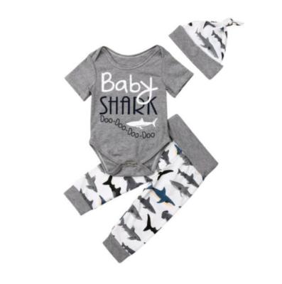 China Cheap Wholesale Custom Made High Quality Anti Shrink Cotton Baby Boy Clothes Set for sale