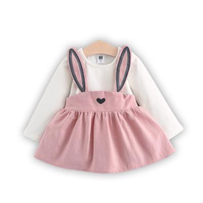 China new Anti-wrinkle Spring Styling Dress Newborn Baby Rabbit Ears Infant Babies Girl Clothes Kids Dress Children Dress For Kids for sale