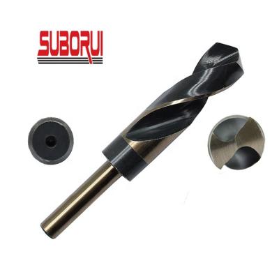 China Silver Steel HSS And Deming Shank Twist Drill 1/2 Inch Reduced Bit For Metal Drilling for sale