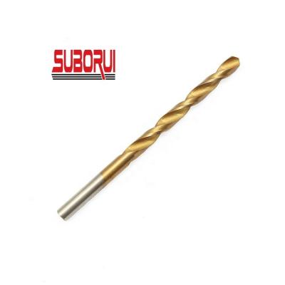 China Metal Drilling DIN338 Fully Ground 3.5MM Customized Tin Coated 6542 Hss Twist Drilling Bits for sale