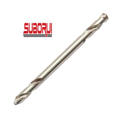 China Metal Drilling Hss M2 Twist Double End Cobalt Drill Bits Titanium Coating Straight Shank for sale