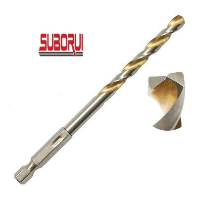 China Full Floor Drilling 6mm HSS 4341 Change Hex Shank Twist Fast Metal Drill Bit For Metal And Plastic for sale