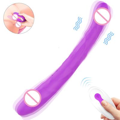 China Wholesale Big Size Remote Control Dildo 2*9 Modes Vibration Vibration Lesbian Adult Sex Toy for sale