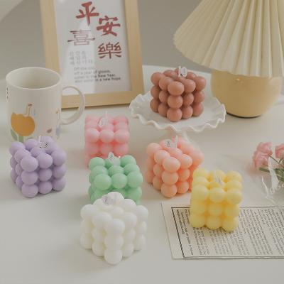 China Creative new birthdays CSI luxury aromatherapy hot sale home decoration set Rubik's cube candle gift box for sale