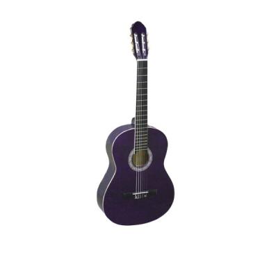 China Factory high quality romantic purple basswood china classical guitar for sale