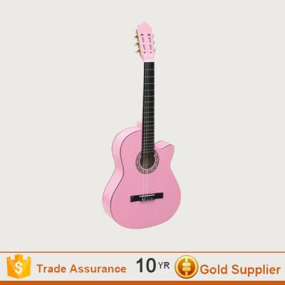 China Basswood Best Selling Pink Classical Guitar from Chinese Manufacturer for sale