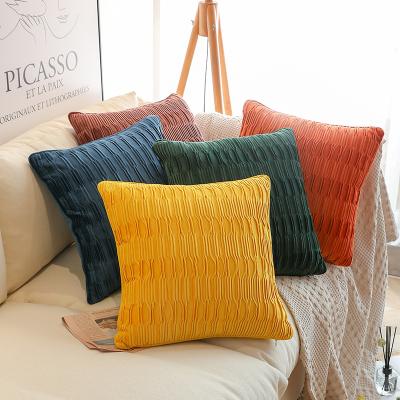 China Nordic modern light luxury luxury sofa style home hotel hotel leather cushion viable pillow case for sale