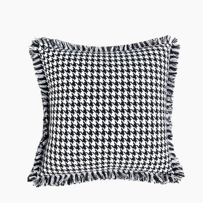 China New Viable Houndstooth Pillowcase Cushion Cover Seat Sofa Pillow Back for sale