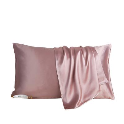 China 19 momme Pillowcase Set Anti-Static Pillow Case 100% Pure Mulberry Silk for sale