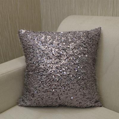 China Viable Decorative Wholesale Custom Made Cushion Cover Reversible Flip Sequin Wedding Party Pillow Cover for sale