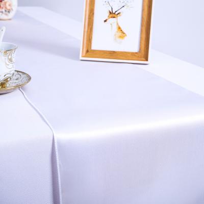 China Modern Logo Modern Fancy Wedding Party Luxury Satin Table Viable Supply Runner for sale