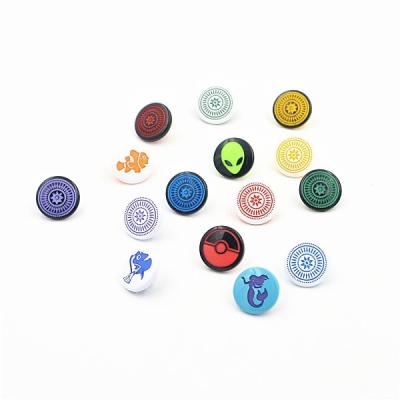 China Sustainable Customized Plastic Engraved Logo Laser Painting Instant Buttons K AM for sale