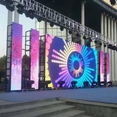 China P4.81 500*1000Mm Outdoor Custom Size Outdoor Aluminum Cabinet Rental Led Screen Large Led Screen Rental Stage for sale