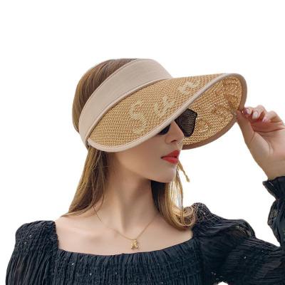 China 2022 Fashion Style Internet Designer Internet Designer Crochet Korean Artistic Women Bucket Hat Fashionable Straw Painter Hat for sale