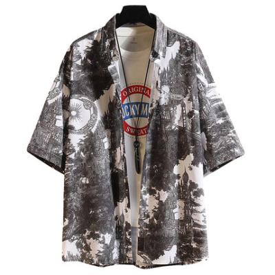 China OEM Fashion Anti-pilling Lightweight Hawaii Splashed Custom All Shirts Printing Boxy Roomy Short Sleeve Beach Fit Shirts For Men for sale