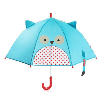 China High Quality Cute Cute 3D Ears Cartoon Hook Handle Kids Children Animal Umbrella for sale