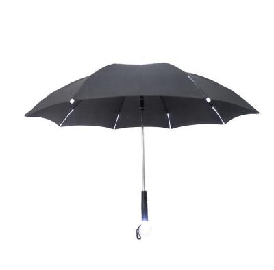 China New Arrival China Manufacture Fashion Fancy LED Umbrellas Luxury Straight Rain Lit Umbrellas With Logo Prints for sale