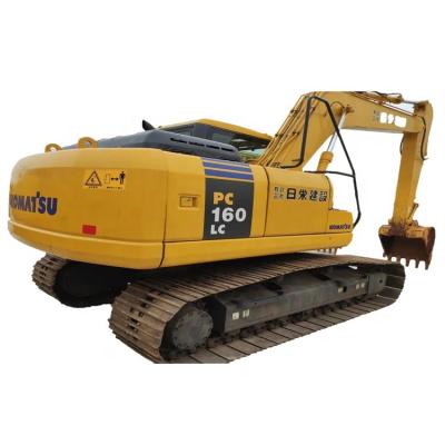 China Japan Construction Machinery Komatsu PC160LC-7 Crawler Excavator Used Heavy Duty Equipment 0.65mÂ ³ for sale