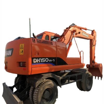 China Factory direct sales fully hydraulic Doosan DH150W- used excavator 13 Ton Japan used digger for sale 0.75mÂ ³ for sale