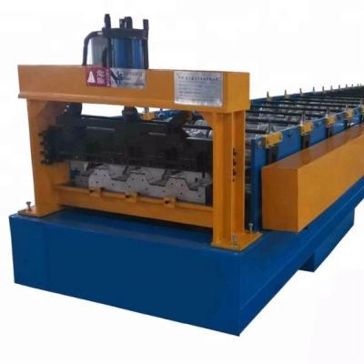 China Building material shops deck sheet roll forming machine / floor decking metal deck making machine for sale