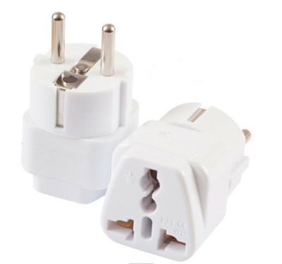 China Universal Travel Adapter Plug To EU Germany Plug Adapter 220V Around 2 Pins 10A 16A European Power Converter Travel Plug Adapter for sale