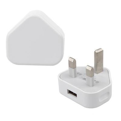 China UK Residential / Multi-Purpose 3 Pins Travel 5V 1A USB Charger Adapter Socket Wall Adapter For Mobile Phone Battery Charger for sale