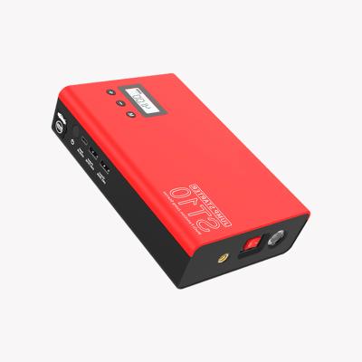 China Multifunctional car jump starter and pump 2 car tire to 1 portable fanctions battery jump starter power bank for sale