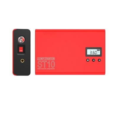 China Multifunctional Portable Mini Bicycle Balloon Electric Car Air Heat Compressor Pump Jump Starter Power Bank for sale