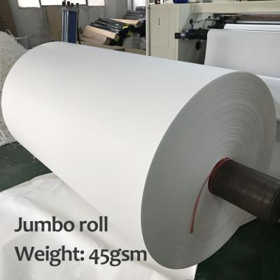 China 45g Sublimation Instant Paper Jumbo Roll For Single-pass / MS / Reggiani for sale