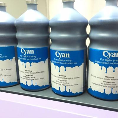 China C-M-Y-K-LC-LM dye sublimation ink for DX5/DX7 80-100nm printhead for sale