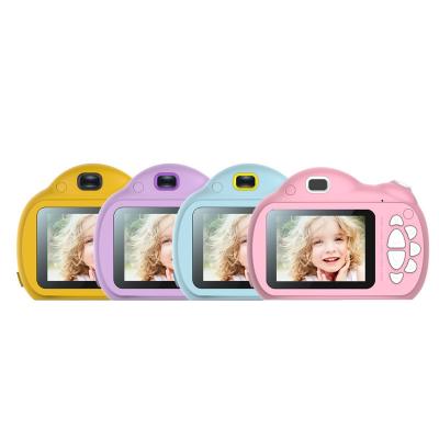 China A2 Function Mini Recording Kids Digital Camera 2 Inch Cute Smart Camera Cartoon Camera Toys Kids Birthday Children Gift for sale