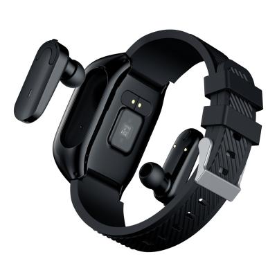 China Smart Wristband S300 Sport Tracker Wristband Watch Touch Screen Earbuds Handsfree With Smart Watch 2 in 1 Wireless Earphone for sale